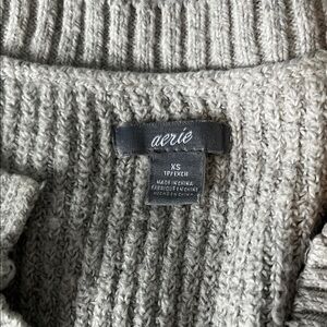 Aerie Light Gray Women's Cowl Neck Sweater